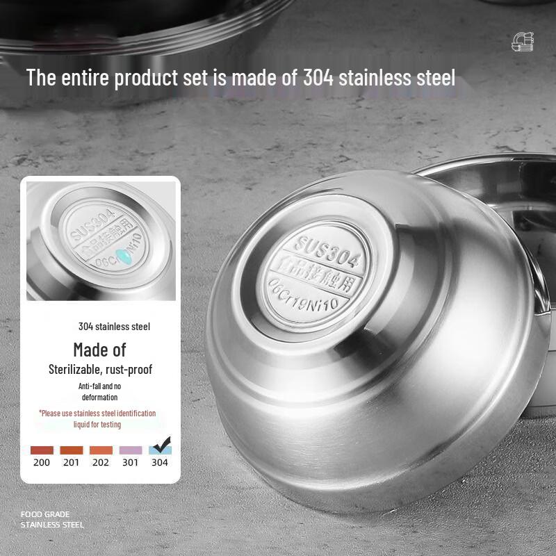 Jingzhou 304 Stainless Steel Camping Tableware Set