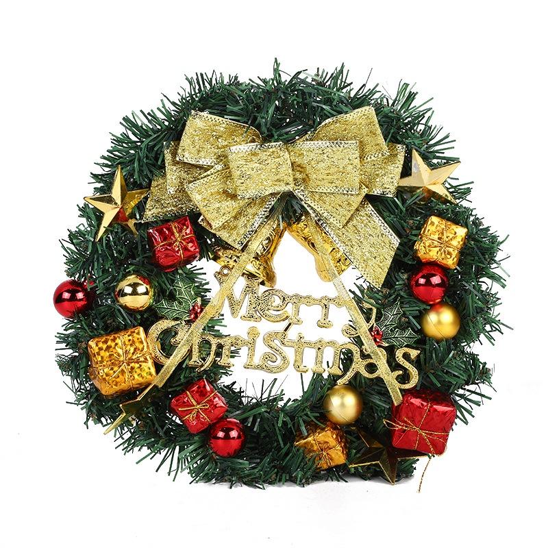 Handgefertigter PVC-Kranz Zur Dekoration des Weihnachtsbaums Festlicher Türhänger und Fenster-Requisite