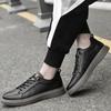 New Mens Genuine Leather Casual Shoes Italian Men Sneakers Leisure Walk Increase Male Outdoor Shoes Skateboard Vulcanized Shoes