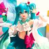 18CM Anime Hatsune Miku Figure Sweet Sweets Melon Soda Float Standing Figure Cute Toy Gift Collection Aciton Figure PVC Dolls