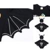 Adorable costume de chauve-souris Halloween Cosplay pour bébé garçon fille tout-petit, ensemble barboteuse avec chapeau