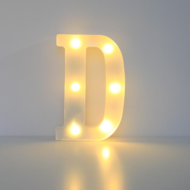 Romantic Letter & Number Lamp - Birthday Proposal Surprise Scene Decoration