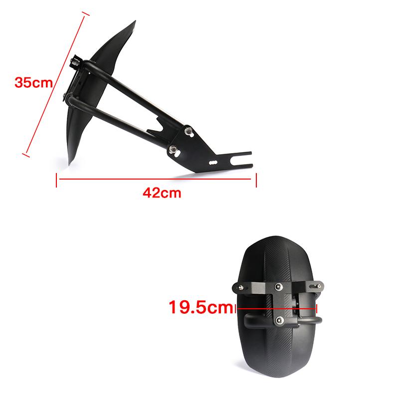Accesorii pentru motociclete Apărător roată din spate Apărător de noroi cu suport pentru plăcuță de înmatriculare pentru Yamaha MT-07 09 Kawasaki Honda