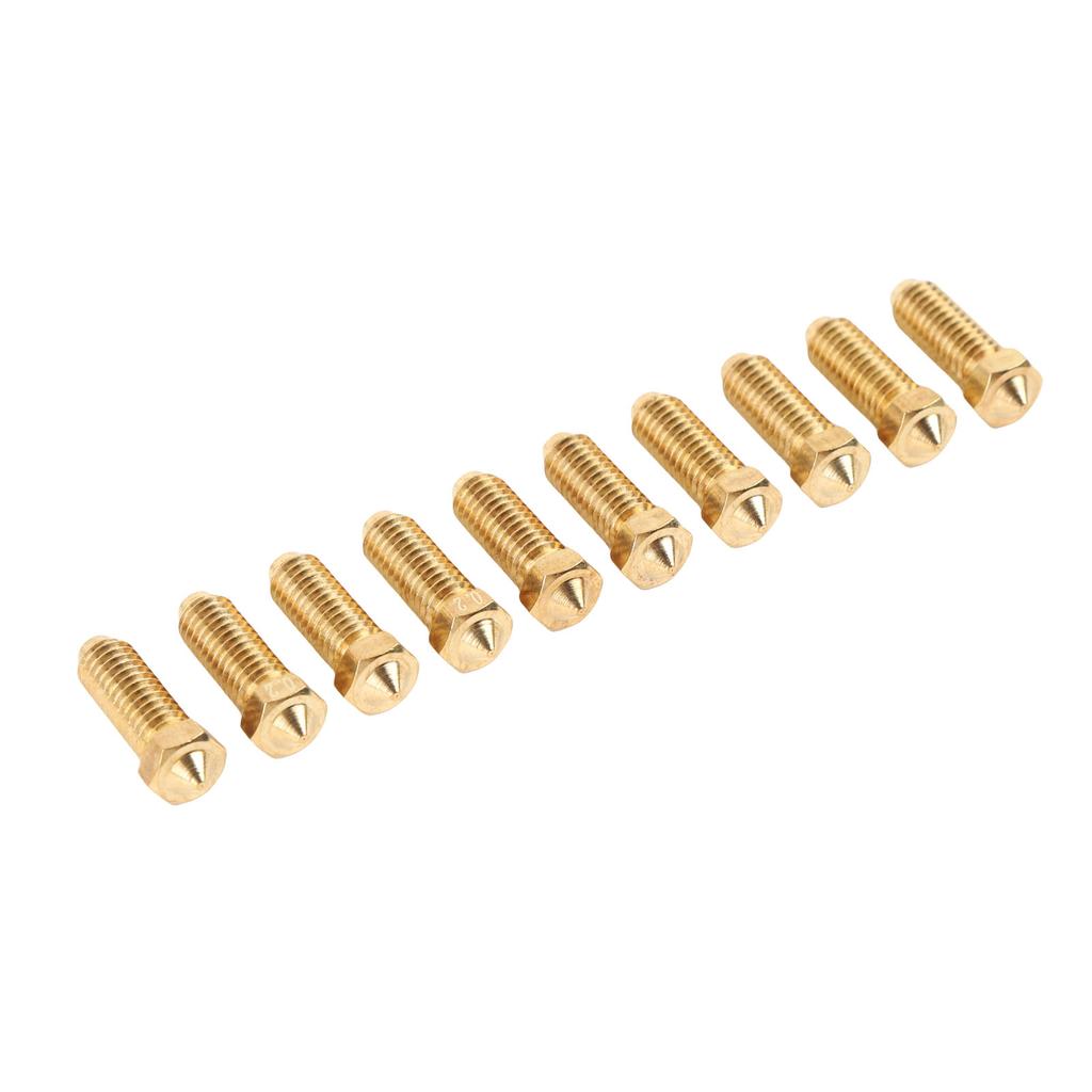 10Pcs 3D Printer Brass Nozzle Fit for Kobra 3 Combo S1 Extruder Hotend Replacement Kit Printing Machine Nozzles Set