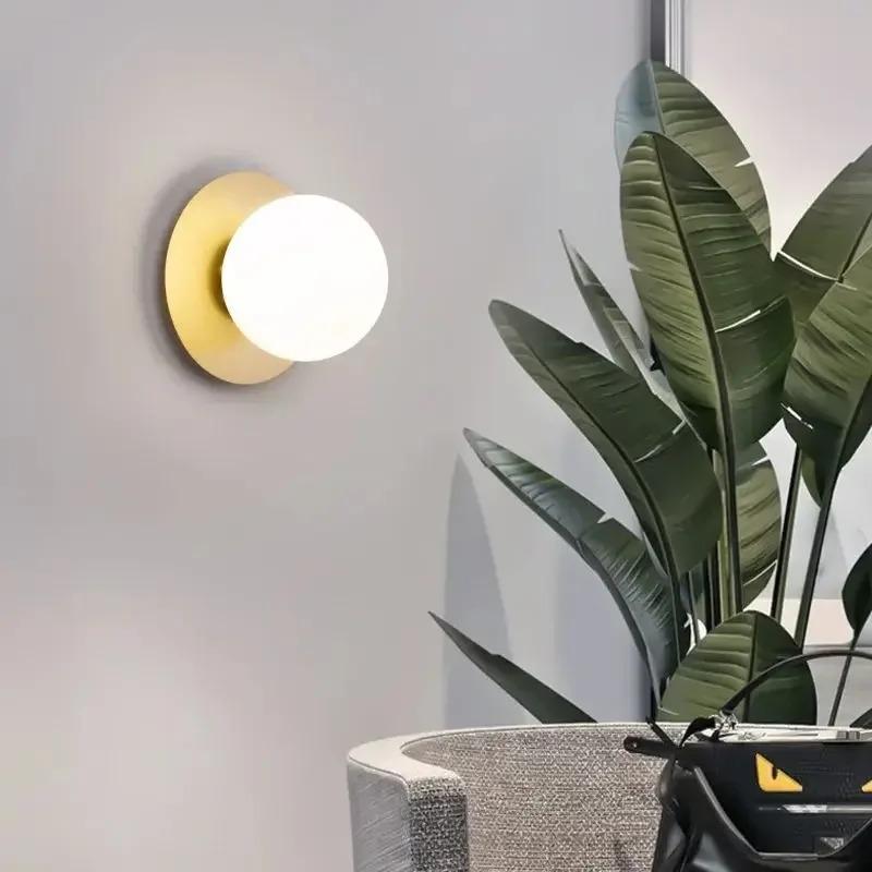 LED moderní nástěnná lampa jednoduchá ložnice noční nástěnná lampa obývací pokoj pozadí nástěnná schodiště chodba koupelna zrcadlo přední světlo