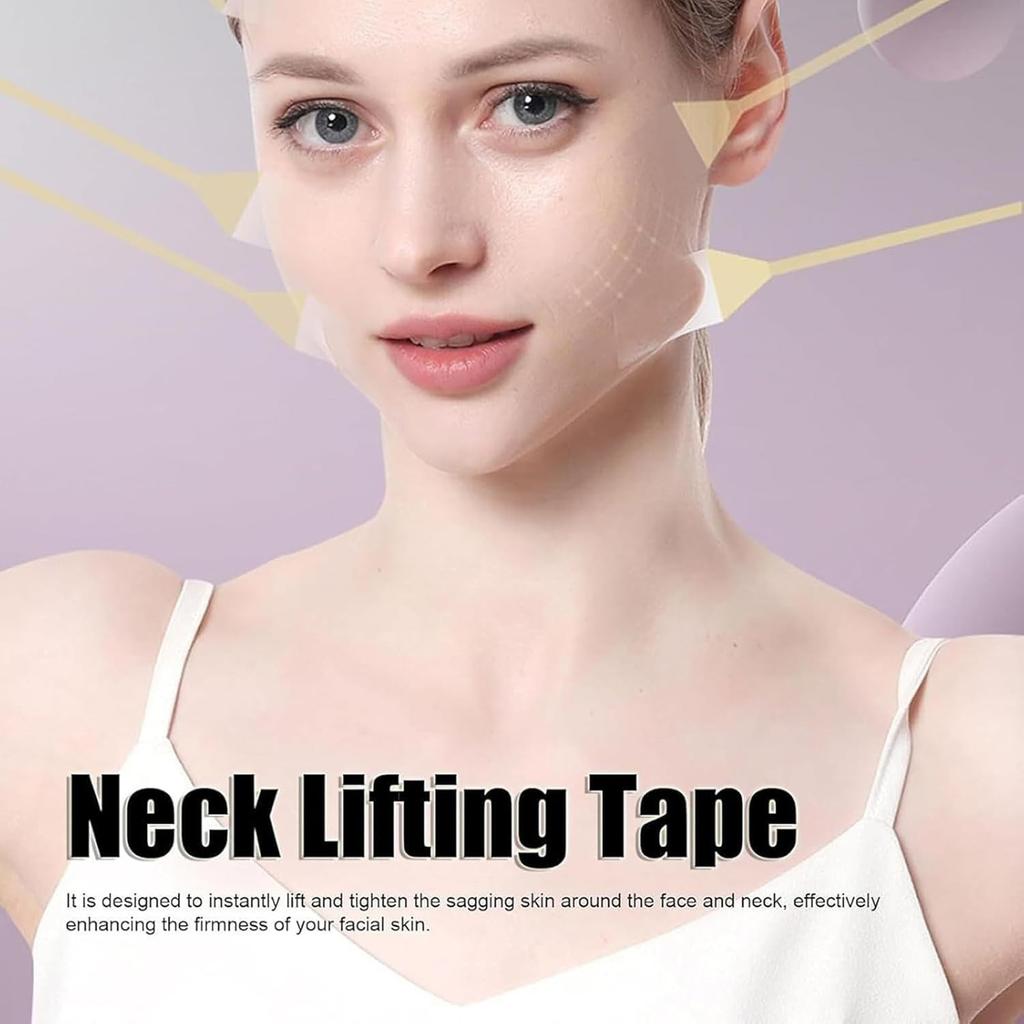 Instant Neck Tape,Neck Tape, Lift Tape Behind Neck For Special Events & Makeup-Friendly Use, Lift Strap Patch Tightening Tapes