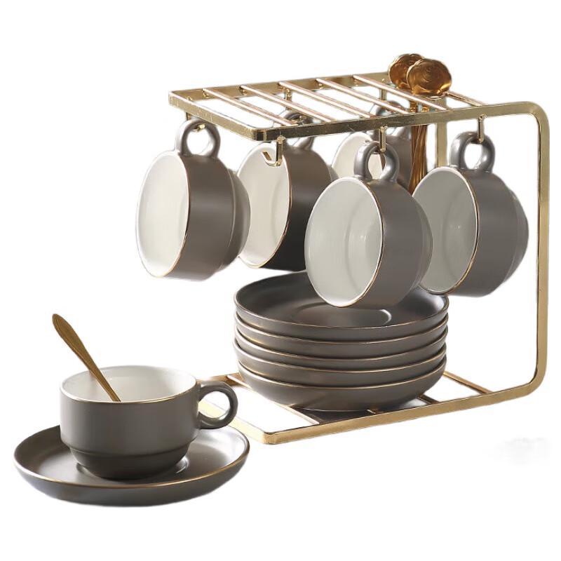 Retro British Afternoon Tea Ceramic Coffee Cup Set