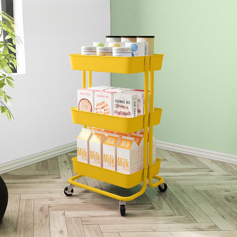 Cart Storage Rack Floor Standing Bedroom Supplies Multi-layer Storage Rack Bathroom Movable Storage Rack
