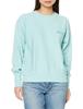 Champion Long Sleeve Cotton 10oz Script Logo Reverse Weave Crew Neck Light Grayish Blue Size M Women's 100% Sweatshirt, (CW-X001),