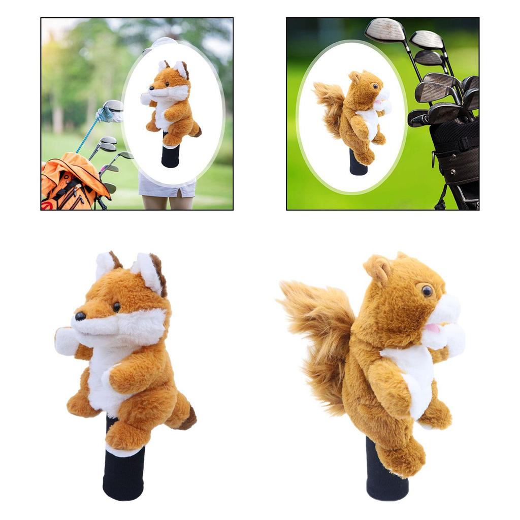 Golf Wood Headcover Cute Scratch Resistant Club Keepsake Golf Club Head Cover for Birthdays Sports Golf Courses Practice Golfer