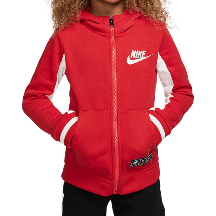 Nike Jacket Fleece Lined Thermal Hooded Sports Long Sleeved Children Aged 3 7 Years Old HA6935-657