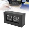 Asixxsix Flip Desk Clock, Retro Style Flip Clock, Automatic Rotating Vintage Flip, Classic Mechanical Battery Powered Digital Display, Desktop & Wall