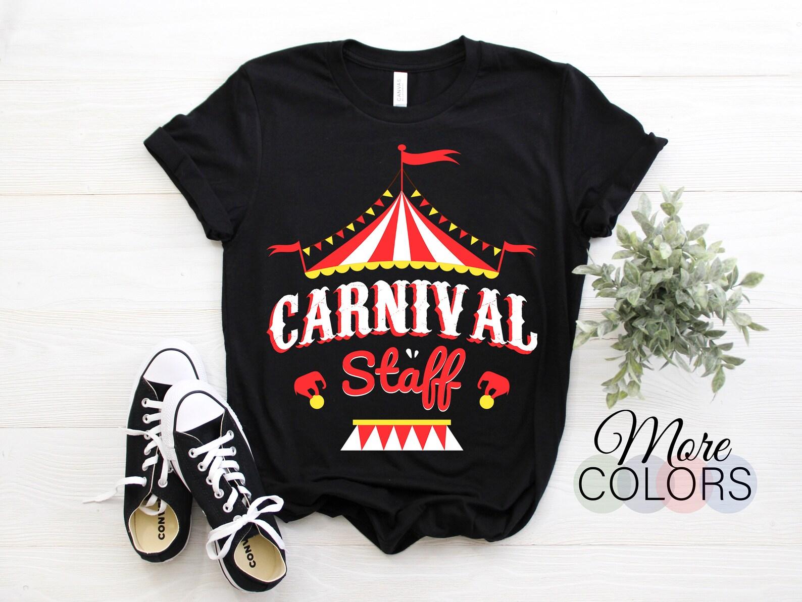 Carnival Circus Staff Costume Vintage T-Shirt, Clowns Ringmaster Tamer Taming Tee, Kids Birthday Children Party Present, Circus Lover Gifts, 110