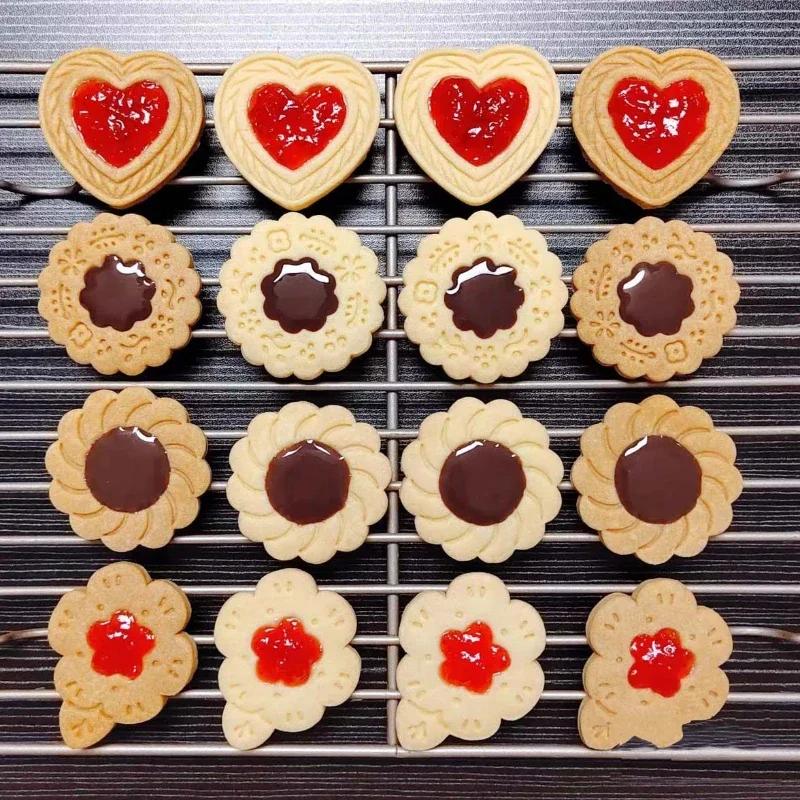 Cookie Molds Baking Mold Letter Stamps ABS Plastic Reusable DIY Molds Cookie Cutters Valentine Cake Decoration Easy Clean