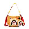 Cute Cartoon Illustration Mobile Phone Bag for Women, New and Quirky Graffiti Handbag, Casual and Versatile Single Shoulder Crossbody Bag