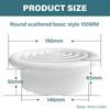 Rotatable Circular Air Vent Louver Soffit Vent with Mesh Ventilation Cover ABS Texture Suitable for Bathroom and Kitchen