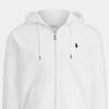 Polo Ralph Lauren Logo Embroidered Solid Color Zip-Up Hoodie Long Sleeve Men hoodies White 710652313-017