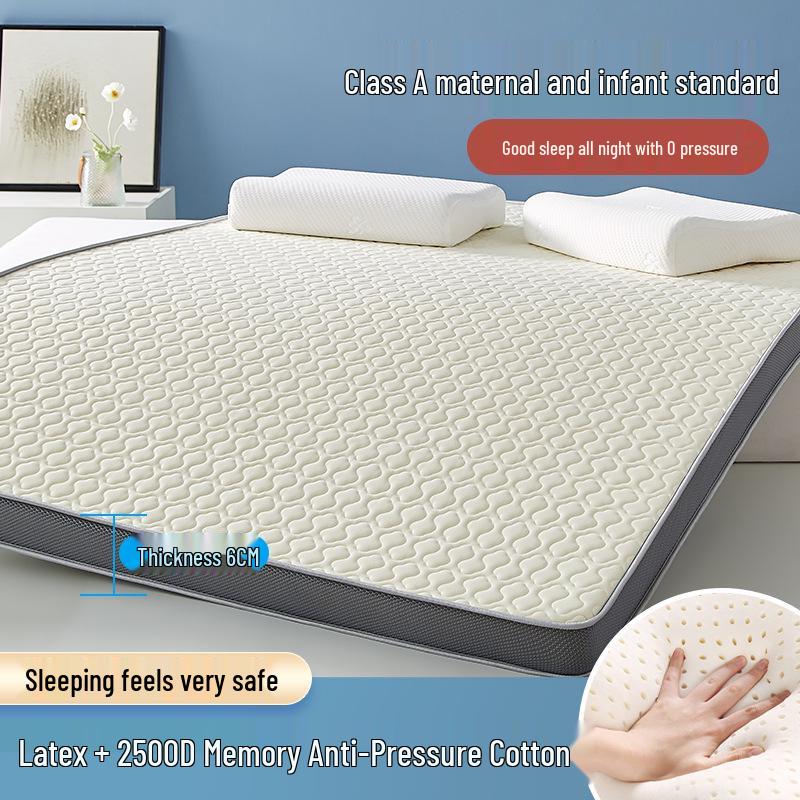 Class A Memory Foam Mattress Pad - Latex, Thickened, Single, for Home or Dorm