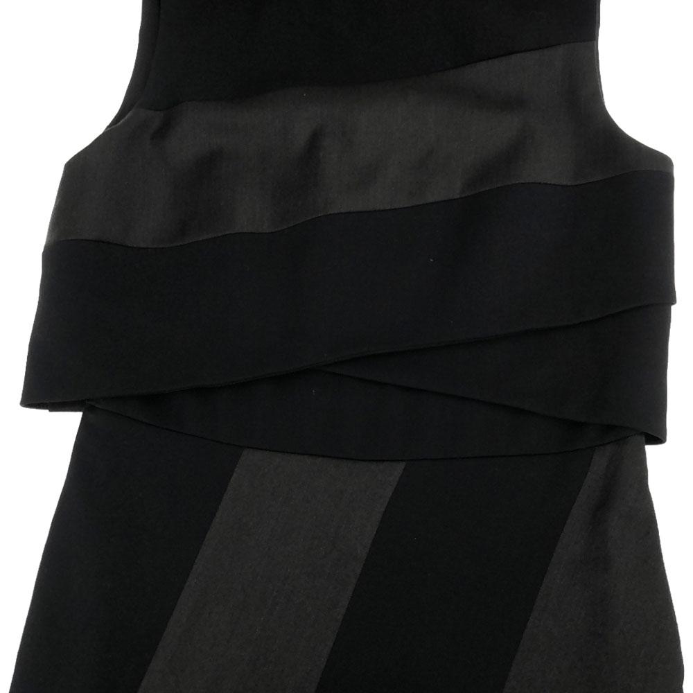 Sportmax Color Scheme No Sleeve One Piece 38 Black X Gray Women Used