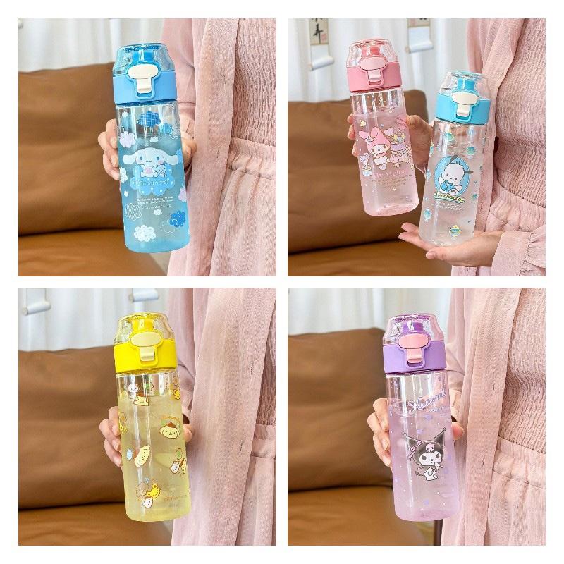 Cute Cartoon Design Tritan Plastic Water Bottle For Kids 550ml Capacity High-temperature Resistant