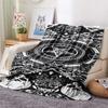 1PC Religion Print FlAannel Blanket, High quality Comfortable for All Seasons, Home Decor, Warmth and Comfort