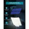 160/106 LED Solar Motion Light Outdoor Separate Panel Solar Flood Lights 3 Light Modes for Garden Garage Waterproof Wall Lights