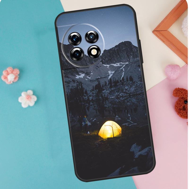 Camping Nature Mountain Case For OnePlus 13T 10T 8T 10R 12R 13R 15R 11 12 13 15 Nord CE 5 2 3 4 Lite N20 N30 Cover