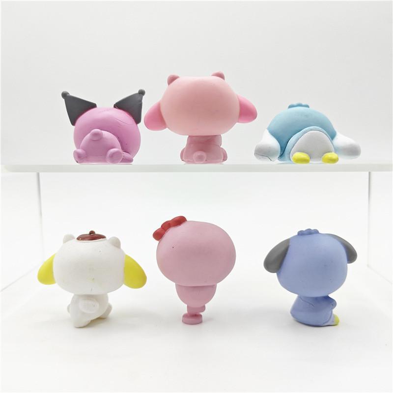 Adorable Sanrio Kuromi And My Melody Snow World Figure Collectible Blind Box Set