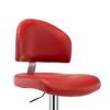 Bar Stool Burgundy Synthetic Leather