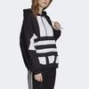 adidas Originals Trefoil Logo Womens Hoodie Large Logo American Style Sweatshirt Women Hoodies Black FS1308