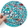 50 Mermaid Hangyodon Cartoon Stickers: Cute Ugly Fish, Water Cups, Luggage, Phone Cases