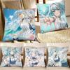 Faruzan HOT GAME Genshin Impact Anime Pillow Case Square Pillow Bedroom Sofa Leisure Comfort Cushion Car Home Decoration