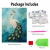 Pearl DIY Art Painting Elegant Peacock Handcrafted Picture Indoor Wall Ornament Relaxing Leisure Hobby Exquisite Home Decor Gift