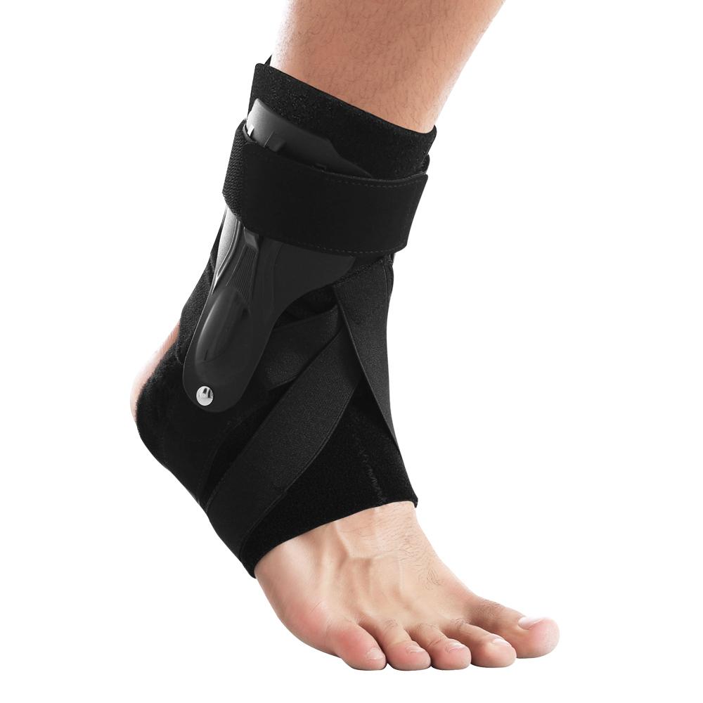 Black Adjustable Sport Ankle Brace Lace up Ankle Support Ankle Foot Orthosi Brace S