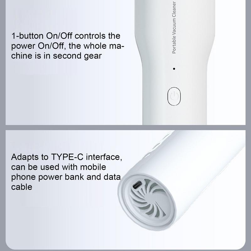 Vacuum Cleaner For Car Rechargeable Handheld Car Vacuum Cordless Car Vacuum High Power Auto Vacuum Cleaner Portable Dust Cleaner