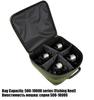 W.P.E Carp Reel Tackle Bag - Splashproof 37x37x15cm Fishing Handbag for Accessories