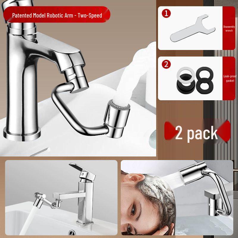 Universal Rotatable Faucet Extension Anti-Splash Aerator Connector