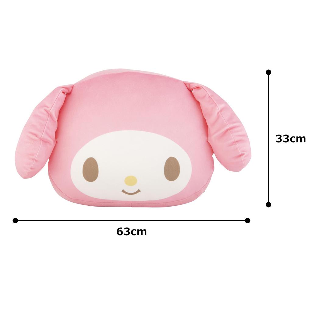 MORIPiLO My Melody Body Hug Me Plush Character Cute Sanrio 427787 (Morishita) Pillow, Approx. 44x56cm, Cushion, Goods, Gift, Pillow, Pink,