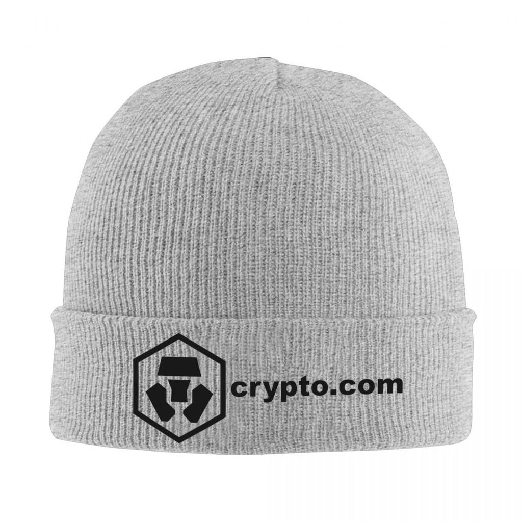 Crypto Com Coin Cryptocurrency Warm Knitted Cap Winter Knit Bonnet Hat Skullies Beanies Hip Hop Caps for Unisex