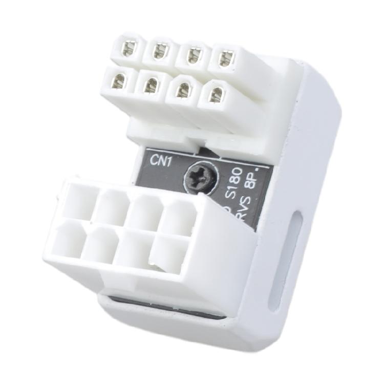 CPU 8Pin Power Connector Adapter 180 Degree Connector for Desktop Graphics Card Mainboard 8Pin Power Steering Connector