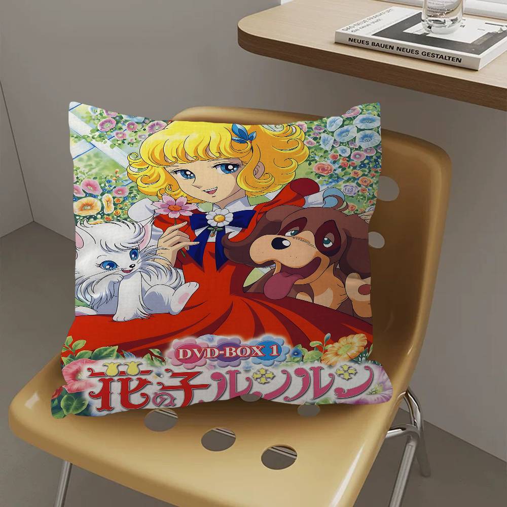 Anime Manga Candy Pillow Cushion Cover Pillowcase Living Room Sofa Home Decor Customized