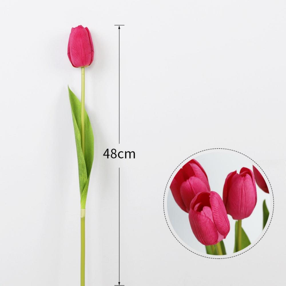 

Luxury Artificial Flowers For Decoration Tulip Bouquet Fake Floral Arrangement for Wedding Home Outdoor Table Centerpiece Decors