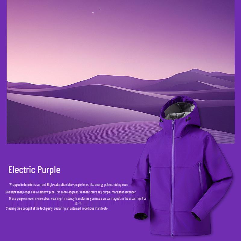 New Style 3D-Cut Windproof Waterproof Softshell Jacket for Couples – Spring/Autumn Mountaineering Suit