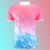 Vară Nou Tabără de Antrenament Tenis de Masă și Badminton Sport Tricou cu Mânecă Scurtă Imprimat 3D Uscare Rapidă