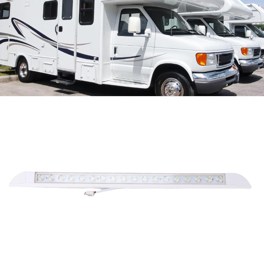 20 Inch RV LED Awning Porch Light 6000K Cool Down Angle Flood Beam Utility Light Fixture for Truck Trailer Camping Car