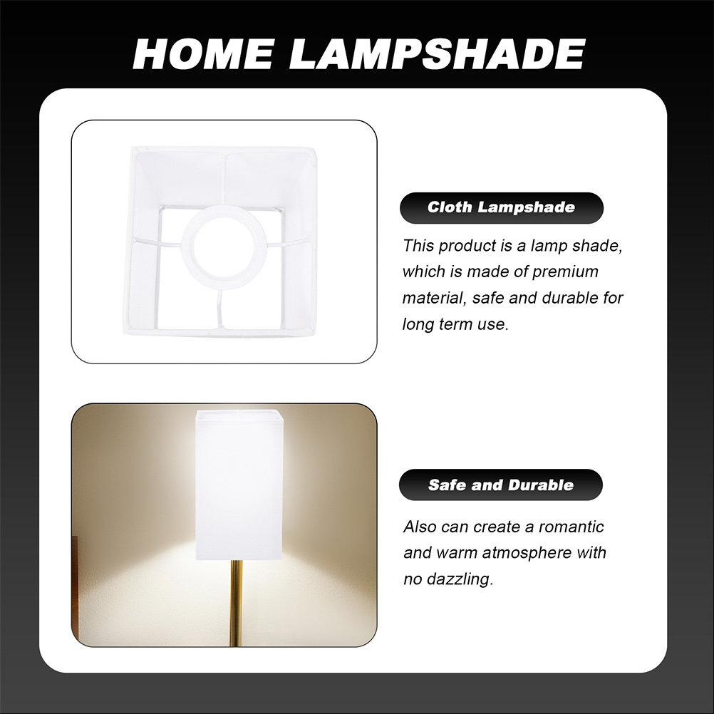 2Pcs Lamp Shade Accessories Fabric Lampshade Decorative Light Cover Bedroom Living Room Pendant Light Fixture Cover