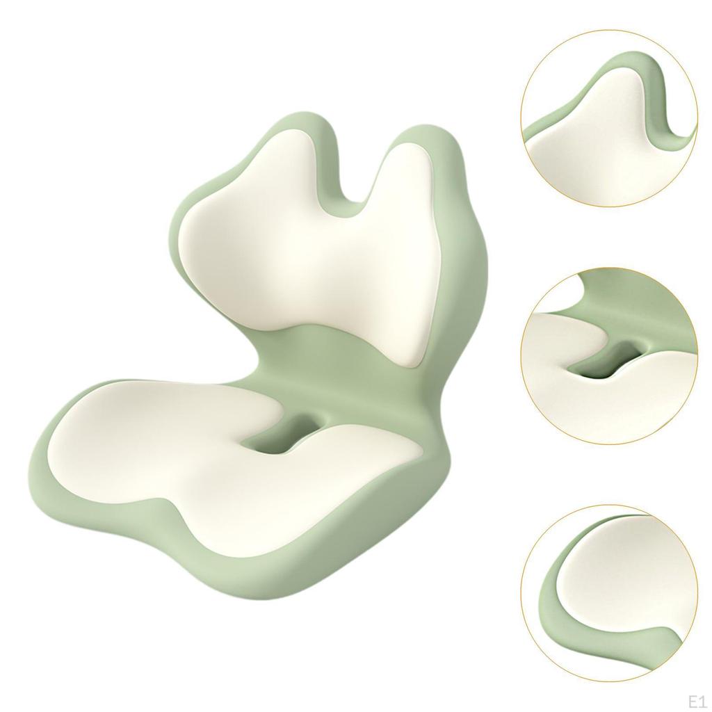 Office Chair Cushion Back Rest Butt Pad Memory Foam Portable Comfortable Seat and