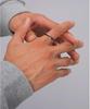 Lionheart Ring LH for Gift Spinning Glow Cross 925 Sterling Size 11 Ring, Black, Silver,