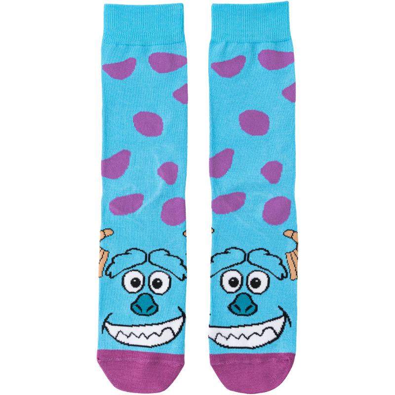 Disney Monsters Inc Cartoon Cute Knitted Socks Comfortable Soft Breathable Fashionable and Versatile Daily Sports Socks One size fits all