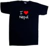 I Love Heart Nepal V-Neck T-Shirt
